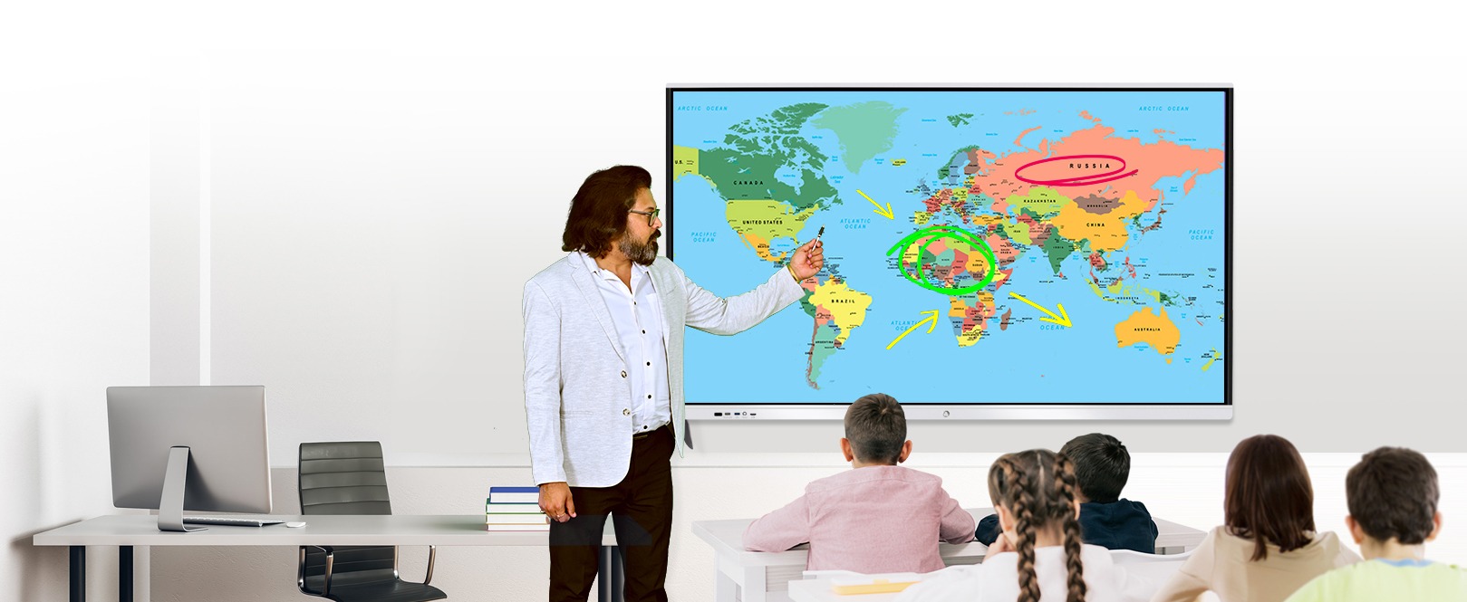 interactive flat panel for education