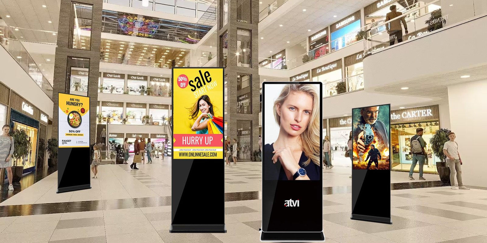 ATVI ADS43-4K in retail & malls