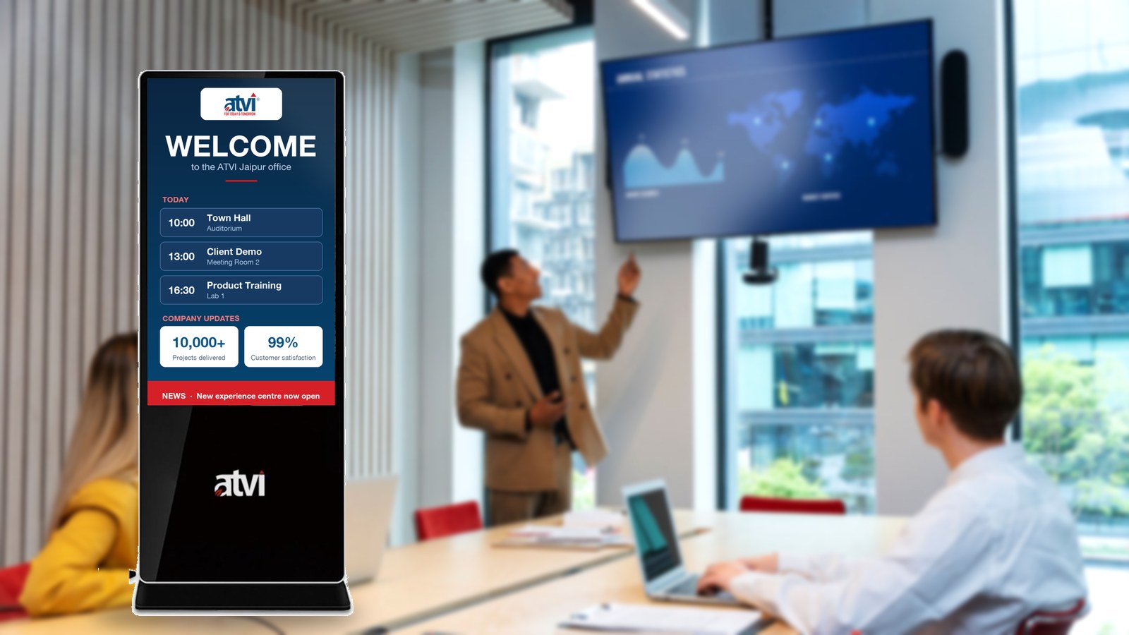 ATVI ADS43-Full HD in corporate lobbies & offices