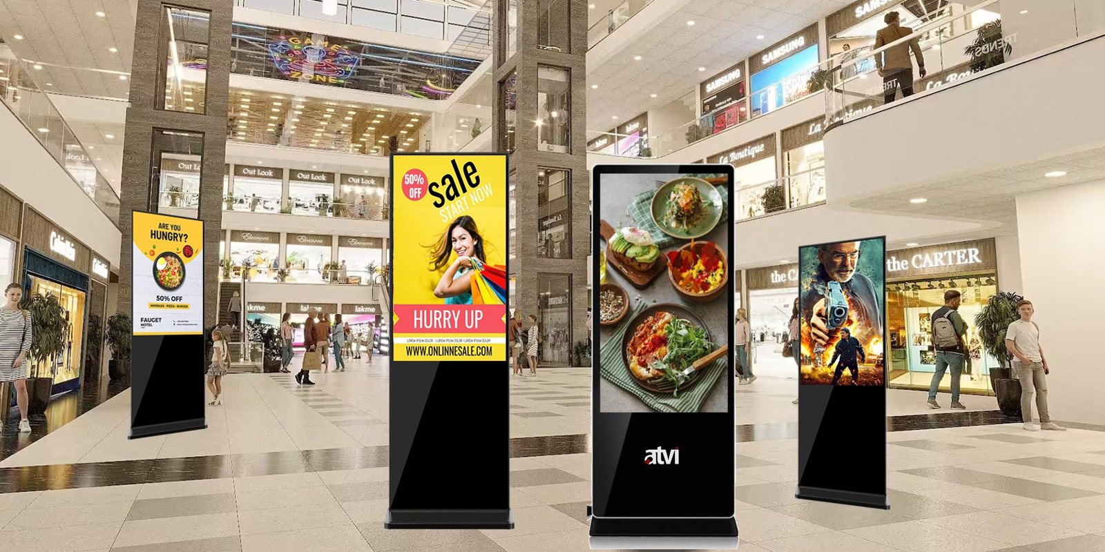 ATVI ADS55-Full HD in retail & malls